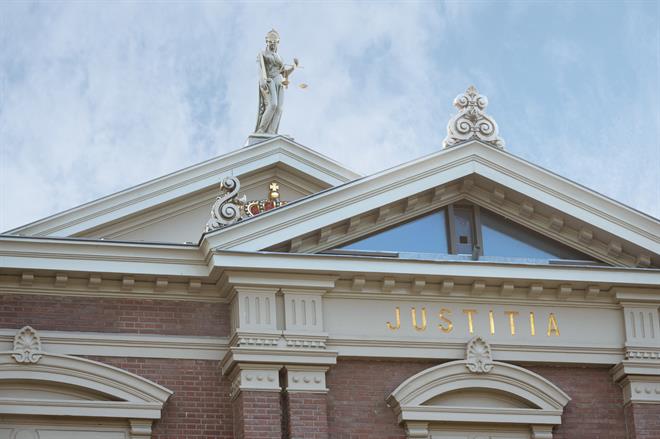 locatie Zutphen - gevel - vrouwe justitia - november 2022